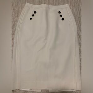 White pencil skirt
